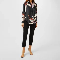Marella Lugano Relaxed Fit Long Sleeve Shirt in Black