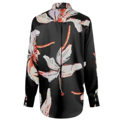 Marella Lugano Relaxed Fit Long Sleeve Shirt in Black