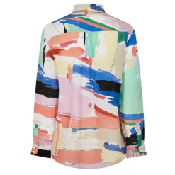 Marella Relaxed Fit Long Sleeve Shirt in Pink