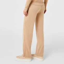 Max Mara Studio Siri Knitted Trousers in Beige