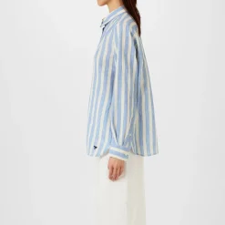 Max Mara Weekend Lari Long Sleeve Regular Fit Shirt in Blue