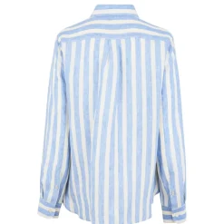 Max Mara Weekend Lari Long Sleeve Regular Fit Shirt in Blue