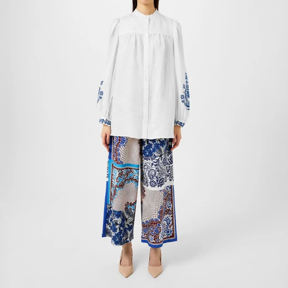 Max Mara Weekend West Trousers in Blue