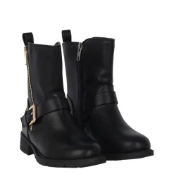 Miso Bella Biker Child Girls Boots in Black
