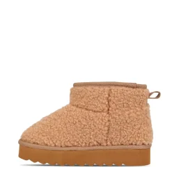 Miso Borg Ankle Flatform Boots in Brown