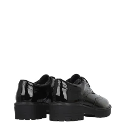 Miso Chunk Brogue Junior Girls Shoes in Black