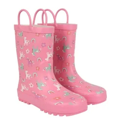Miso Girls Welly Boots in Pink