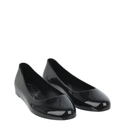 Miso Jelly Ballet Flat Pumps in Black