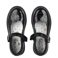 Miso Mj Star Patterned Mary Janes in Black