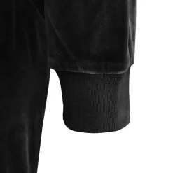 Miso Velour Tracksuit Set in Black