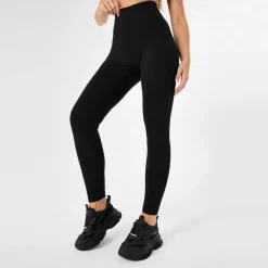 Miso Womens High Waist Leggings in Black