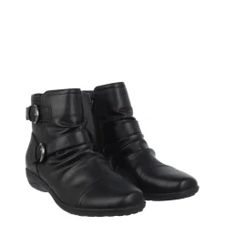 Miso Womens Scrunch Boots in Black