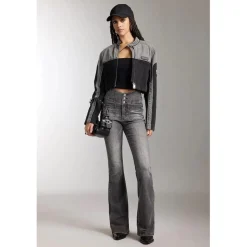 Miss Sixty Glenda Wide Leg Regular Fit Jeans in Black