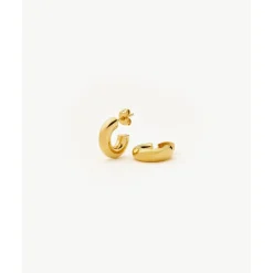 Missoma Chubby Mini Hoop Earrings in Gold