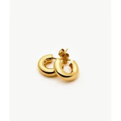 Missoma Chubby Mini Hoop Earrings in Gold