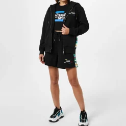 Missoni Legacy Hooded Relaxed Fit Sweatshirt Jacket in Black