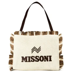 Missoni Tote Logo md in Beige