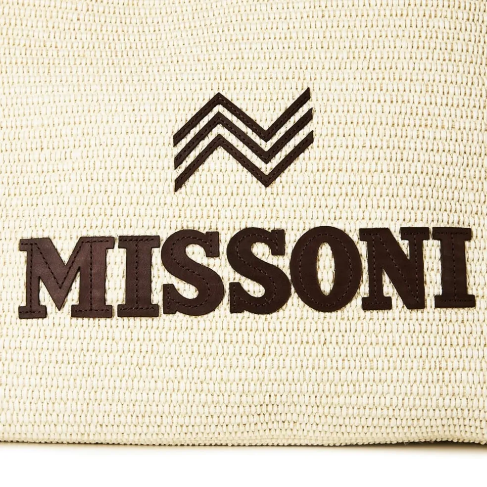 Missoni Tote Logo md in Beige