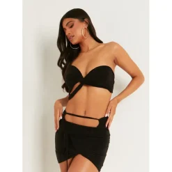 Missy Empire Cut Out Mini Skirt in Black