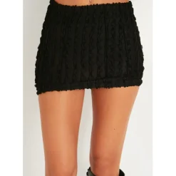 Missy Empire Micro Mini Skirt in Black