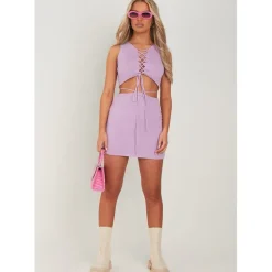 Missy Empire Mini Skirt in Purple