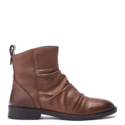 Moda in Pelle Flat Ankle Boots in Brown