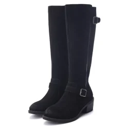 Moda in Pelle Senlis Knee High Block Heel Boots in Black