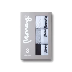 Money Classic Repeat 3pk Trunks in Grey