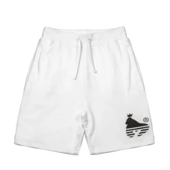 Money Sport Ape Sig Shorts in White