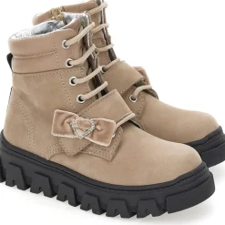 Monnalisa Monlisa Bow Boots in Beige