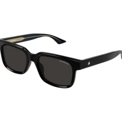 Montblanc Rectangle Sunglasses in Black