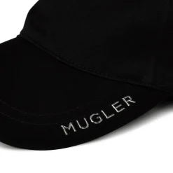 Mugler Logo Baseball Cap in Black