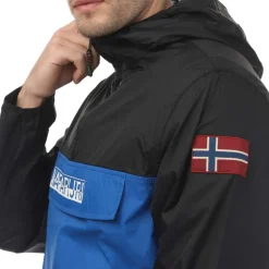 Napapijri Mens Coubertin Logo Jacket in blue navy