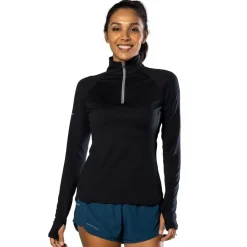 Nathan Tempo Quarter Zip in Black