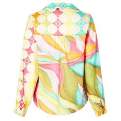 Never Fully Dressed Abstract Miley Shirt in Multi