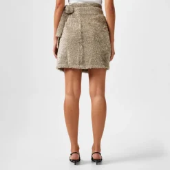 Never Fully Dressed Knit Skirt in Silver