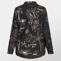 Never Fully Dressed Palma Miley Shirt in Black