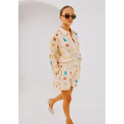 Never Fully Dressed Shell Geanie in Cream