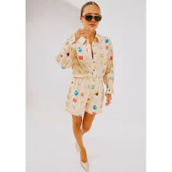 Never Fully Dressed Shell Geanie in Cream