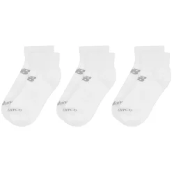 New Balance 3 Pack Ankle Socks Juniors in White