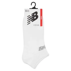 New Balance 3 Pack Low Cut Socks Juniors in White