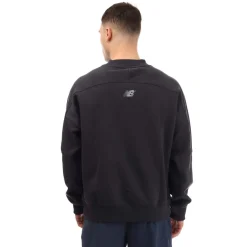 New Balance Archive French Terry Crewneck Sweatshirt in Navy