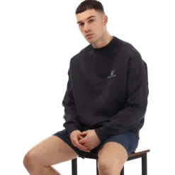 New Balance Archive French Terry Crewneck Sweatshirt in Navy