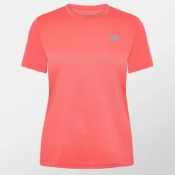 New Balance Athletic Crew Neck Regular Fit T-Shirt in Pink