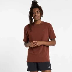 New Balance Athletics Cotton T-Shirt in Brown