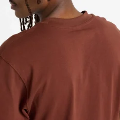 New Balance Athletics Cotton T-Shirt in Brown