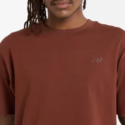 New Balance Athletics Cotton T-Shirt in Brown