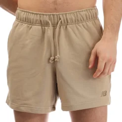 New Balance Athletics French Terry 5 Shorts in Stone