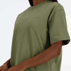 New Balance Athletics Jersey T-Shirt in olive