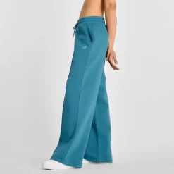 New Balance Fleece Wide Leg Pants in Blue